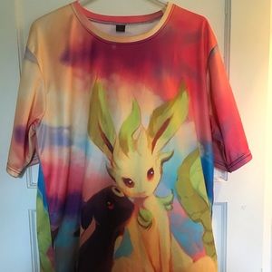 Pokémon Umbreon/Leafeon shirt